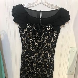 Cocktail dress by mandalas. Dress is short. Knee length